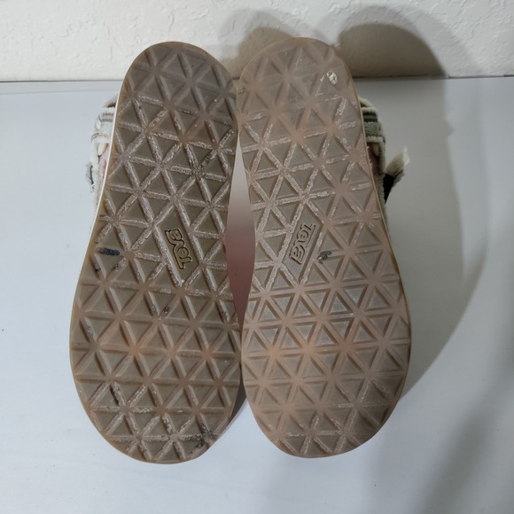 Teva Original Universal Sandals Women's 8 Gray White Striped 1106329 - Picture 6 of 9